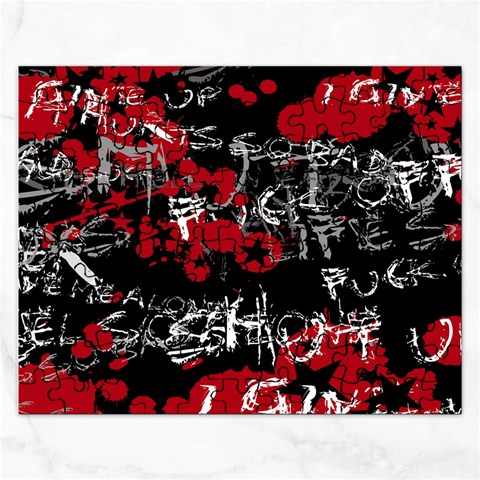 Emo Graffiti Jigsaw Puzzle (Rectangular) from ArtsNow.com Front