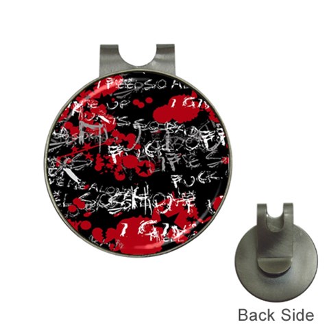 Emo Graffiti Golf Ball Marker Hat Clip from ArtsNow.com Front