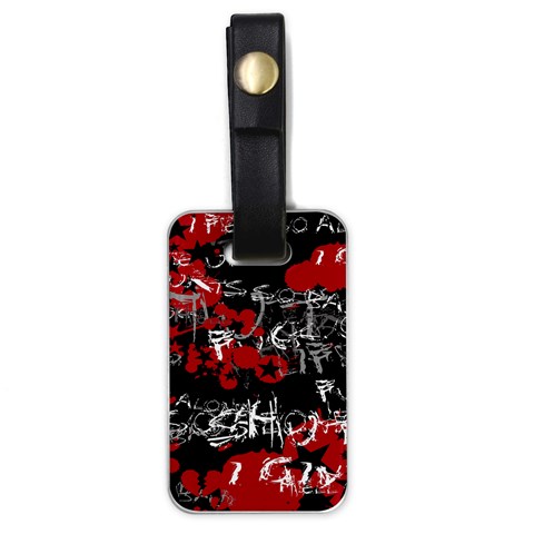 Emo Graffiti Luggage Tag (one side) from ArtsNow.com Front