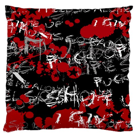 Emo Graffiti Large Cushion Case (One Side) from ArtsNow.com Front