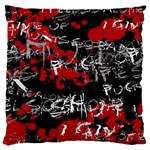 Emo Graffiti Large Cushion Case (One Side)