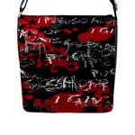 Emo Graffiti Flap Closure Messenger Bag (Large)