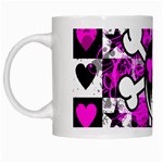 Emo Scene Girl Skull White Mug