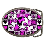 Emo Scene Girl Skull Belt Buckle