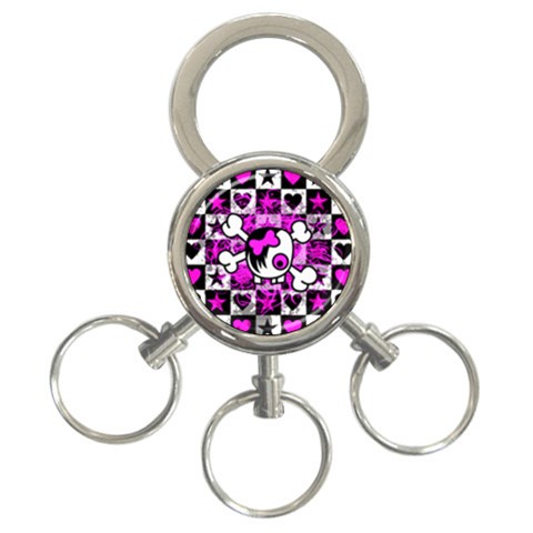 Emo Scene Girl Skull 3 Front