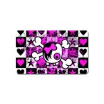 Emo Scene Girl Skull Magnet (Name Card)