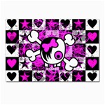 Emo Scene Girl Skull Postcards 5  x 7  (Pkg of 10)