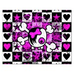 Emo Scene Girl Skull Jigsaw Puzzle (Rectangular)