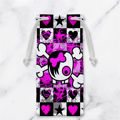 Emo Scene Girl Skull Jewelry Bag from ArtsNow.com Front