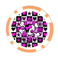 Emo Scene Girl Skull Poker Chip Card Guard from ArtsNow.com Front
