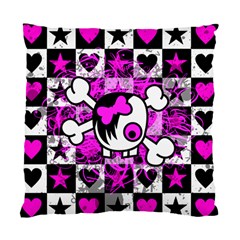 Emo Scene Girl Skull Cushion Case (Two Sides) from ArtsNow.com Front