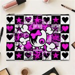 Emo Scene Girl Skull Cosmetic Bag (XL)