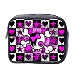 Emo Scene Girl Skull Mini Toiletries Bag (Two Sides)