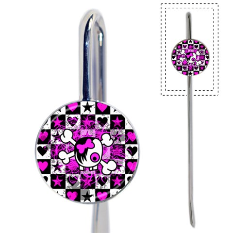 Emo Scene Girl Skull Book Mark from ArtsNow.com Front