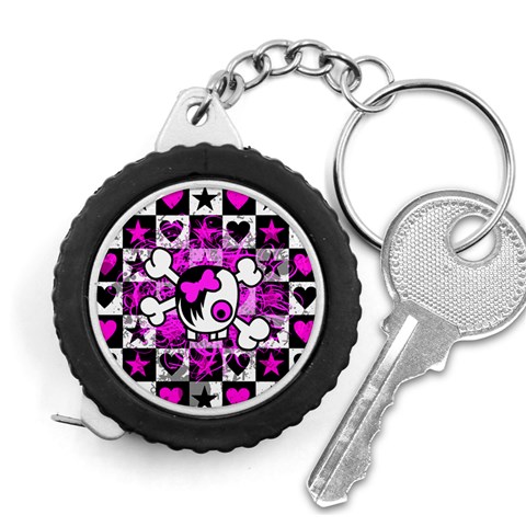 Emo Scene Girl Skull Measuring Tape from ArtsNow.com Front