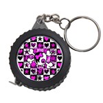 Emo Scene Girl Skull Measuring Tape