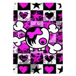 Emo Scene Girl Skull Removable Flap Cover (Small)