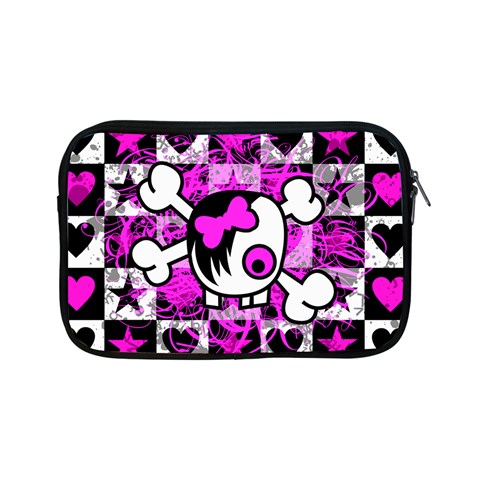 Emo Scene Girl Skull Apple iPad Mini Zipper Case from ArtsNow.com Front