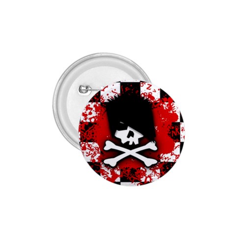 Emo Skull 1.75  Button from ArtsNow.com Front