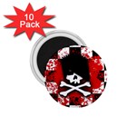 Emo Skull 1.75  Magnet (10 pack) 