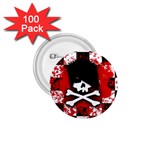 Emo Skull 1.75  Button (100 pack) 