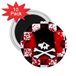 Emo Skull 2.25  Magnet (10 pack)