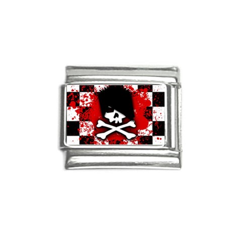 Emo Skull Italian Charm (9mm) from ArtsNow.com Front