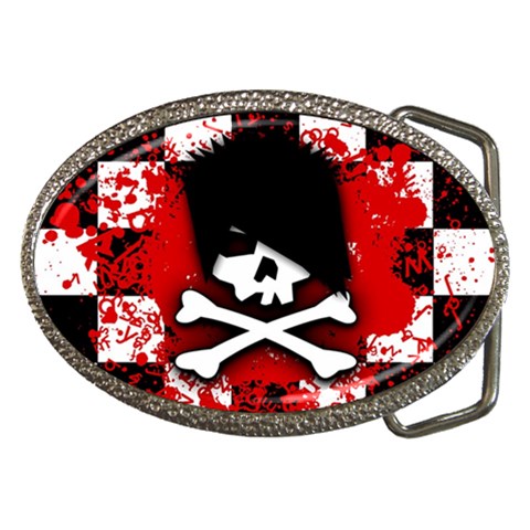 Emo Skull Belt Buckle from ArtsNow.com Front