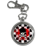 Emo Skull Key Chain Watch