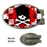 Emo Skull Money Clip (Oval)