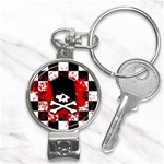 Emo Skull Nail Clippers Key Chain