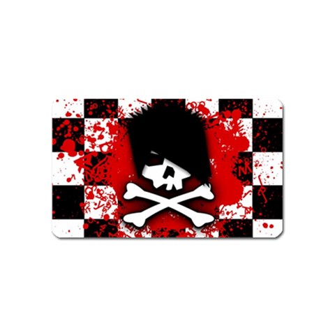 Emo Skull Magnet (Name Card) from ArtsNow.com Front