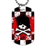 Emo Skull Dog Tag (One Side)