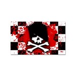 Emo Skull Sticker Rectangular (10 pack)