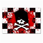 Emo Skull Postcard 4 x 6  (Pkg of 10)