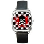 Emo Skull Square Metal Watch