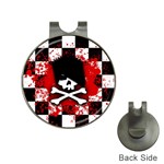 Emo Skull Golf Ball Marker Hat Clip