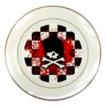 Emo Skull Porcelain Plate