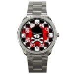 Emo Skull Sport Metal Watch