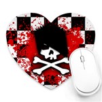 Emo Skull Mousepad (Heart)