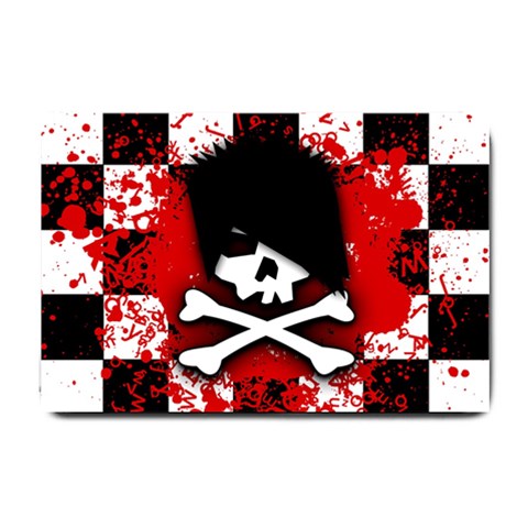 Emo Skull Small Doormat from ArtsNow.com 24 x16  Door Mat