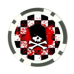 Emo Skull Poker Chip Card Guard (10 pack) from ArtsNow.com Back