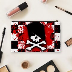 Emo Skull Cosmetic Bag (Medium) from ArtsNow.com Back