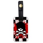 Emo Skull Luggage Tag (one side)