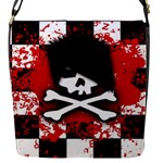 Emo Skull Flap closure messenger bag (Small)