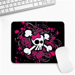 Girly Skull & Crossbones Small Mousepad