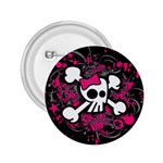 Girly Skull & Crossbones 2.25  Button