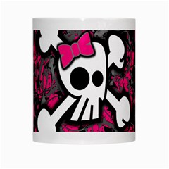 Girly Skull & Crossbones White Mug from ArtsNow.com Center