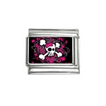 Girly Skull & Crossbones Italian Charm (9mm)