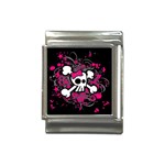 Girly Skull & Crossbones Italian Charm (13mm)